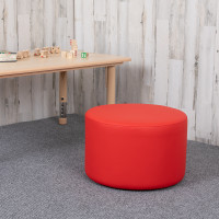 Flash Furniture ZB-FT-045R-12-RED-GG Soft Seating Collaborative Circle for Classrooms and Daycares - 12